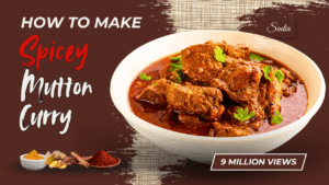 YouTube Thumbnail Design, Spicey mutton curry, cooking