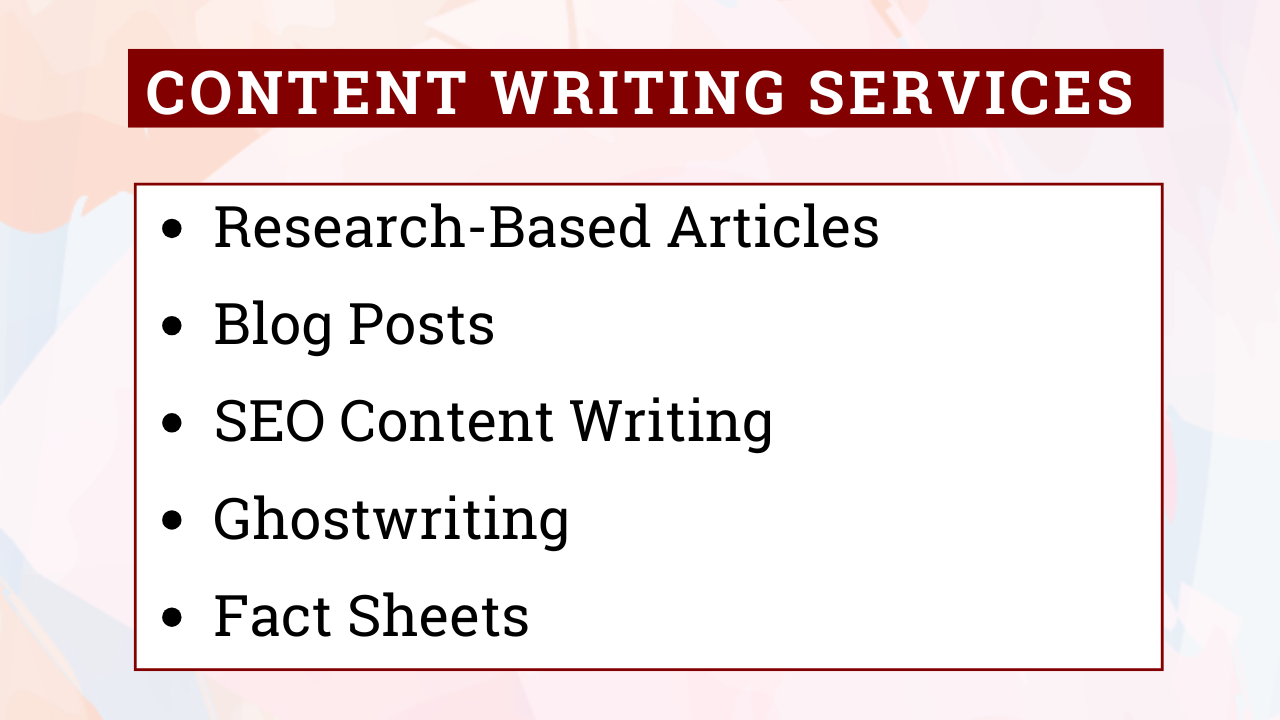 SEO Content Writing Services