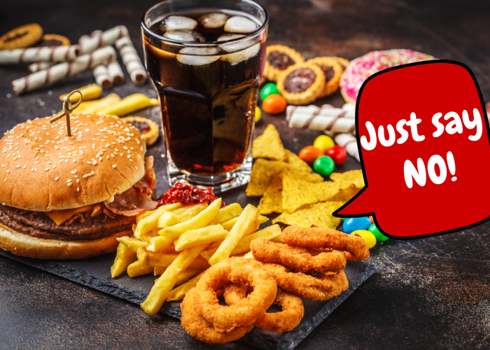 Just say no to Junk Food, GERD, Acid Reflux, Heartburn, Mindful eating